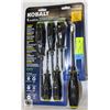 Image 1 : NEW KOBALT 6PC DIAMOND COATED TIP SCREWDRIVER SET