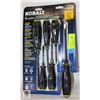 Image 1 : NEW KOBALT 6PC DIAMOND COATED TIP SCREWDRIVER SET