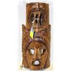 Image 1 : WOODEN CARIBBEAN MASK APPROX 6" X 13"