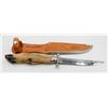 Image 1 : NORWEGIAN DEER FOOT HANDLE HUNTING KNIFE