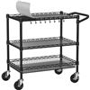 Image 1 : BRAND NEW FOLEWS 3 TIER UTILITY CART, BLACK
