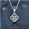 Image 1 : 2 CT GRA CERTIFIED ROUND BRILLIANT 925S NECKLACE