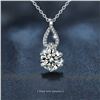 Image 1 : 2 CT GRA CERTIFIED ROUND BRILLIANT 925S NECKLACE