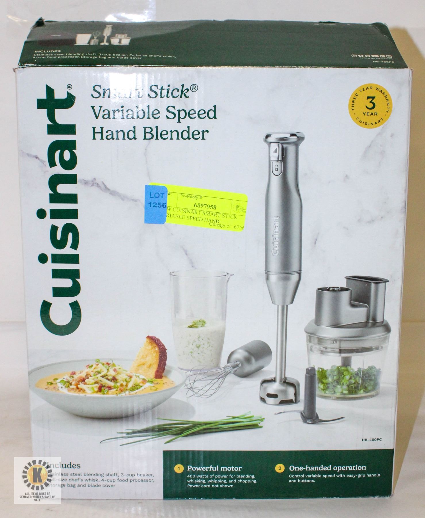 NEW CUISINART SMART STICK VARIABLE SPEED HAND