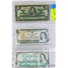Image 1 : 3 ONE DOLLAR BILLS 1937, 1954, 1973