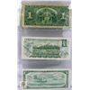 Image 2 : 3 ONE DOLLAR BILLS 1937, 1954, 1973