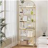 Image 1 : NEW WITH BOX HZUANERI 6 TIER GLASS SHELF W/ STEEL