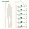 Image 2 : NEW WITH BOX HZUANERI 6 TIER GLASS SHELF W/ STEEL