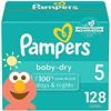 Image 1 : NEW 128 DIAPERS SIZE 5 PAMPERS BABY-DRY