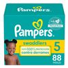 Image 1 : NEW 88 DIAPERS SIZE 5 PAMPERS SWADDLERS