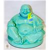 Image 1 : HEAVY TURQUOISE BUDDHA 9" TALL