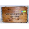 Image 1 : ANTIQUE / VINTAGE NADP WOOD MILK CRATE