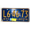 Image 1 : VINTAGE ALBERTA LICENSE PLATE 1973