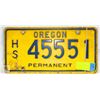 Image 1 : OREGON VINTAGE PERMANENT PLATE