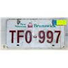 Image 1 : NEW BRUNSWICK PLATE