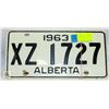 Image 1 : VINTAGE ALBERTA LICENSE PLATE 1963