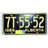 Image 1 : VINTAGE ALBERTA LICENSE PLATE 1969