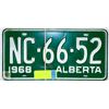 Image 1 : VINTAGE ALBERTA LICENSE PLATE 1968