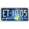 Image 1 : VINTAGE ALBERTA LICENSE PLATE 1970