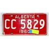 Image 1 : VINTAGE ALBERTA LICENSE PLATE 1960