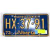 Image 1 : PAIR OF MATCHING ALBERTA PLATES 1973