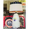 Image 1 : LAMP WITH OILERS DECOR CUSTOMIZED +