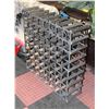 Image 1 : 64 BOTTLE WINE RACK; WOOD/METAL