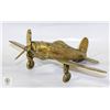 Image 1 : SMALL BRASS AIRPLANE 6 INCHES LONG