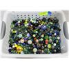 Image 1 : STORAGE CONTAINER FILLED WITH 16.6LBS OF MARBLES