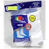 Image 1 : WHITE CREW SOCKS 6-12 SIZE 6-PACK FRUIT