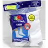 Image 1 : WHITE CREW SOCKS 6-12 SIZE 6-PACK FRUIT