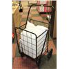 Image 1 : BLACK METAL ROLLING CART WITH WHITE IKEA LAUNDRY-