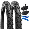 Image 1 : NEW 2 PACK 20" HEAVY DUTY MOUNTAIN BIKE TIRES