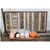 Image 1 : WOODEN WALL DECOR METAL FRAMED +