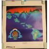 Image 1 : Islands of Hawaii Art Print by Blaise Domino w/ Original Signature, Unframed 26" x 26" (image size)