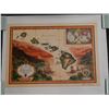 Image 1 : Map of the Sandwich Isles Giclee on Canvas by Blaise Domino 1988, Unframed 24" X 16.5"
