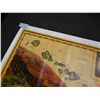 Image 8 : Large Map, Sandwich Isles Giclee on Canvas by Blaise Domino 1988, 47"x32" Unframed
