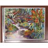 Image 1 : Mountain Stream & Tropical Foliage by Peggy Chun, Art Print on Poster Paper 26" x 21"