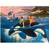 Image 2 : Whale Rides by Robert Wyland, Art Print on Glossy Poster Paper 18" x 26"