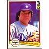 Image 1 : 1982 DONRUSS FERNANDO VALENZUELA ROOKIE CARD