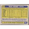 Image 2 : 1987 TOPPS BILLY BEANE ROOKIE CARD