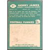 Image 2 : 1960 TOPPS CFL GERRY JAMES (HOF)