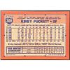 Image 2 : 1991 TOPPS KIRBY PUCKETT (HOF)