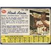 Image 1 : 1962 POST CEREAL HANK AARON (HOF)
