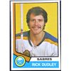 Image 1 : 1974-75 O-PEE-CHEE RICK DUDLEY ROOKIE CARD