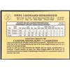 Image 2 : 1985 LEAF OREL HERSHISER (HOF) ROOKIE CARD
