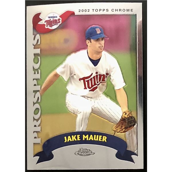 2002 TOPPS CHROME JAKE MAUER (HOF) ROOKIE CARD