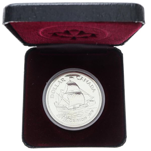 1979 Canada Commercial Ship Voyage Anniversary Specimen Silver Dollar