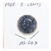 Image 1 : 1945 Canada Five Cents MS-64 -x