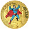 Image 1 : 2015 $100 Superman #4 (1940): Iconic SupermanTM Comic Book Covers - 14-kt. Gold Coin